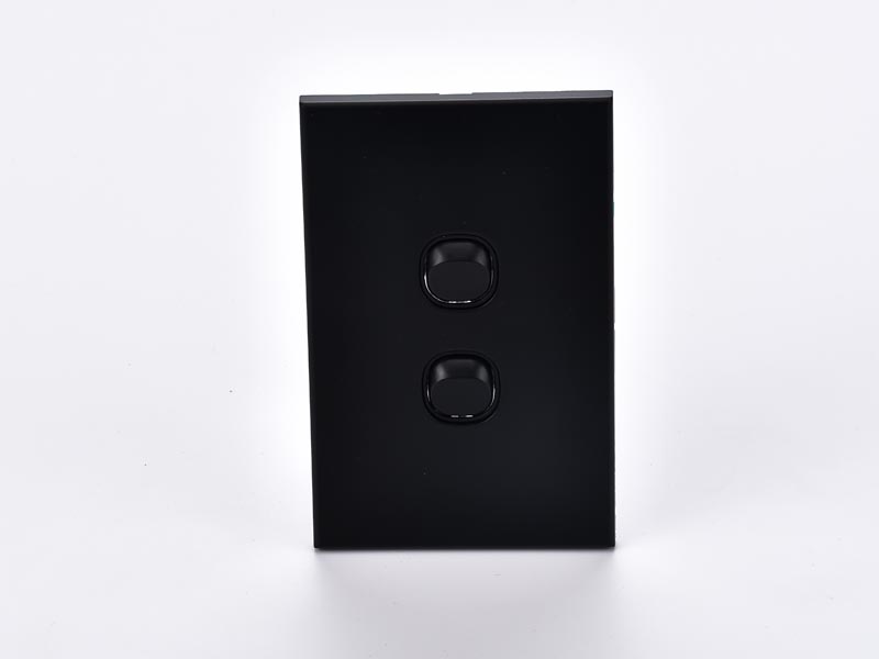 2 GANG SWITCH ITEM BLACK
