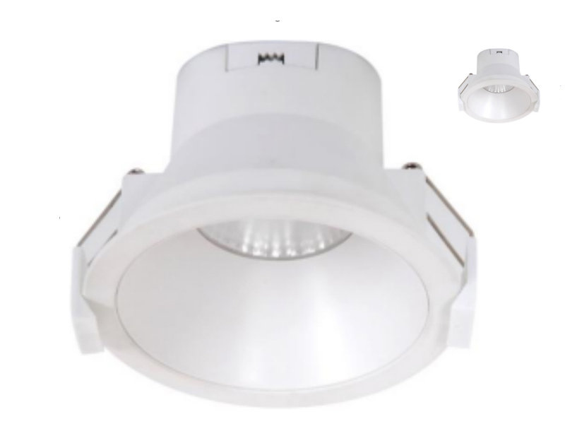 10W Dimmable LED Downlight White