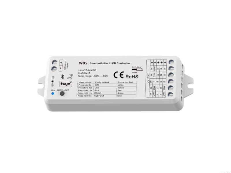 BLUETOOTH RF 5IN LED CONTROLLER WB5